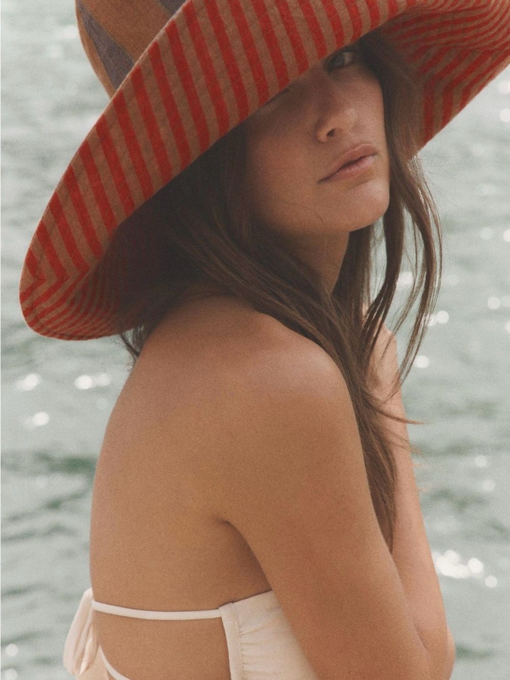 Zara Reversible Striped Linen Hat. Size S. Brand new! - Picture 4 of 14